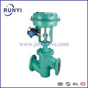 PTFE PFA lined globe control valve