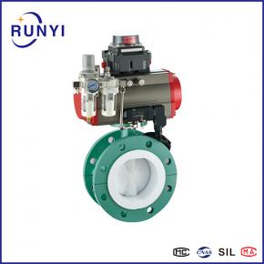 D641F4-16 D641F4-16C D641F4-16P Pneumatic lined butterfly valve