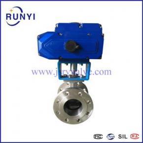 Electric segmented ball valve